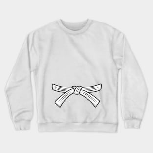 ITF Taekwon-Do costume white belt 10th gup test Crewneck Sweatshirt